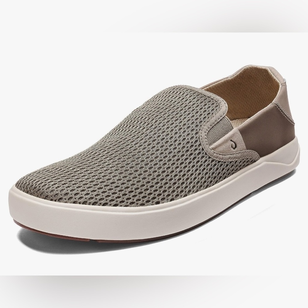Olukai Lae'ahi Men's Slip On Sneakers, Lightweight Barefoot Feel Breathable Mesh